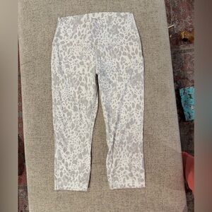 lululemon athletica Leopard Print Leggings Crop